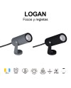 LOGAN * FOCO LED IP65 6W 3000K NEGRO
